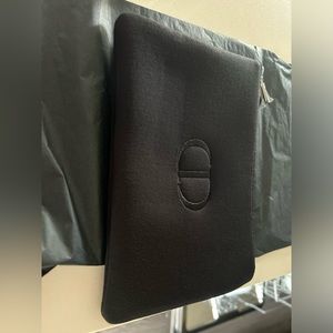 Dior black stretch makeup bag